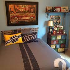 Retro Racing Cars Restorationhardwarebaby Com Hobbylobby Bigboyroom Route66 Chevy Ford Cars Room Rooms Home Decor Boys Room Decor