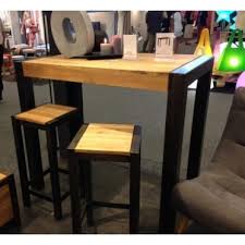 table haute bois acier table haute bois table haute et table haute industrielle