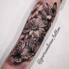 Floral Tattoo Butterfly Tattoos For Women Sleeve Tattoos For Women Daisy Tattoo Designs