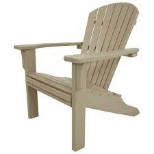 Polywood Seashell Green Plastic Patio Adirondack Chair Sh22gr The Home Depot Adirondack Chairs Patio Recycled Plastic Adirondack Chairs Adirondack Chair
