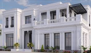 Private Villa Qatar By Rde Villa Qatar Exterior Architecture Rde Classic House Exterior House Outside Design Facade House