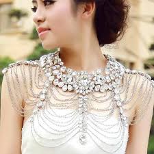 Strassschmuck Braut Schulter Halskette: Kristallhalter, Handgefertigter  Hochzeitsfestigkeit Prom Schmuck Für Frauen Von 64,7 €