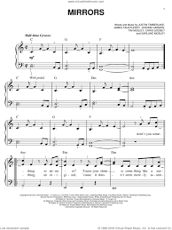 Justin timberlake said about this, it's definitely a special song for me. Timberlake Mirrors Sheet Music Easy For Piano Solo Pdf