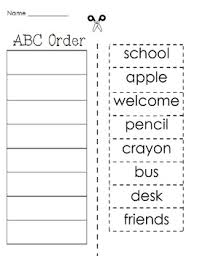 Includes spelling lists, abc order activities, and word scrambles. Abc Order Worksheets Kindergarten Teachers Pay Teachers