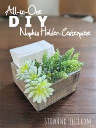 Get it as soon as wed, jun 30. Diy Napkin Holder And Faux Succulent Centerpiece All In One
