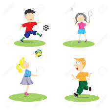 Ilustracion Vectorial De Deporte De Dibujos Animados Para Ninos De Fondo Ilustraciones Vectoriales Clip Art Vectorizado Libre De Derechos Image 30521631