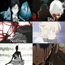 Find the top tv series, movies, and ovas right here! Did Nothing Wrong Squad Anime Amino