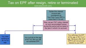 Since i am also curious about the age limit for epf self contribution, i sent an enquiry to the epf team. Tax On Epf After Resign Retire Or Terminated Basunivesh