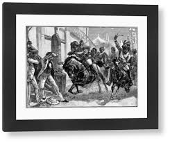 Framed Print of Indian Mutiny Print: Delhi Street Charge, May 1857. Framed Print from Universal Images Group