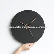 All of these practical and decorative elements look very attractive on green. Emitdoog Black Round Modern Creative Wood Silent Small Digital Clock Import From China Global Sources