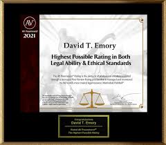 Avvo, findlaw, and justia are examples of online attorney only directories that feature ratings and reviews. Attorney David T Emory Has Achieved The Av Preeminent Rating The Highest Possible Rating From Martindale Hubbell