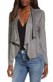 Blanknyc Faux Suede Drape Jacket Nordstrom