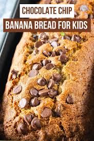 Chocolate Chip Banana Bread For Kids In 2020 Chocolate Chip Banana Bread Super Simple Banana Bread Recipe Banana Bread Recipes