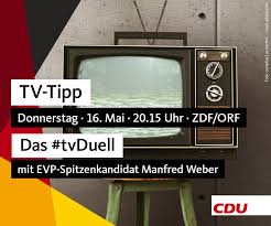 Alle sender tele top 20 weitere deutschsprachige kindersender sport musik nachrichten fremdsprachige sender shopping sky. Cdu Tv Tipp Heute Abend 20 15 Uhr Tvduell Mit Facebook