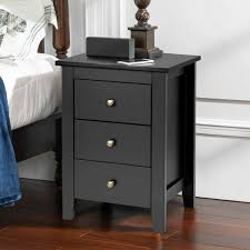Prepac 3 drawer nightstand get a night table that suits your elegant décor with the kallisto 3 drawer nightstand. Red Barrel Studio Roberte 3 Drawer Nightstand In Black Reviews Wayfair