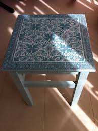 Ikea Oddvar Painted And Decoupaged Ikea Oddvar Wohnzimmertisch Tisch