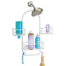 Shop a wide range of quality small glass bathroom shelves. Mdesignmetal Bathroom Shower Caddy For Hanging Storage In Matte White 5 3 X 17 4 X 22 8 By Mdesign Dailymail