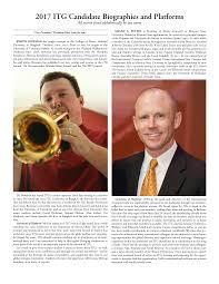 2017 ITG Candidate Biographies and Platforms