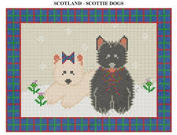 Cross stitch size calculator (opens in new window)digital pdf download file includes:• title page with color picture of finished project• black & white Scottish Scottie And Westie Cross Stitch Chart Cup805657 1834 Craftsuprint