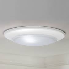 6 Inch Led Low Profile White Flush Mount Light 3500k 850lm Dfr615 835 Wh 3500k 80cri 850lm Destination Lighting
