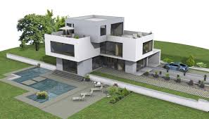 Moderne Architektur Einfamilienhaus Grundriss Modern House Exterior Architecture Bauhaus
