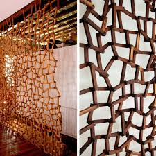 Grid Wall A Non Geometric Wall Screen Made From Waste Materials Home Crux Geometric Wall Wall Room Divider Screen