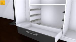 Leiter wahlweise rechts oder links montierbar. Schubkasten In Schrank Einhangen Wmv Youtube