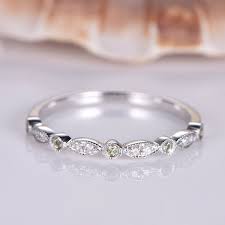 Milgrain Diamond Peridot Wedding Band Solid 14k White Gold Etsy Wedding Ring Bands Pave Diamond Wedding Bands Eternity Ring