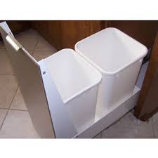 I've always wanted pull out trash cans, so i did a bit of research and realized it's really easy to do yourself! Trash Cans Trash Or Recycling Cabinet With Trash Cans By Imperial Kitchensource Com