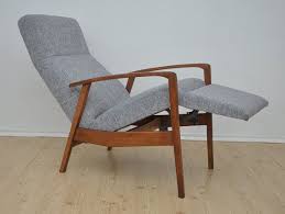 Vintage Danish Recliner Armchair Design New Upholstery Midcentury Loft Modern Modern Recliner Chairs Modern Recliner Mid Century Recliner