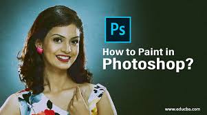 She selects a color and chooses a rough brush to create an outline of the face and neck. How To Paint In Photoshop Simple And Easy Steps To Paint In Photoshop