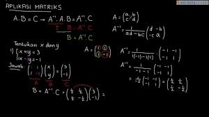 Check spelling or type a new query. Contoh Soal Aplikasi Matriks 1 Youtube