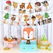 5 out of 5 stars. Buy Laventy Set Of 2 Woodland First Year Photo Banner Wild One First Birthday Party Decoration Forest Animal 12 Month Banner Woodland Animal Party Woodland 1st Birthday Banner Online In Vietnam B07zyt94vs