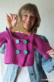 Pin this cute baby cardigan knitting pattern for later! 7 Quick Knit Baby Sweater Free Patterns Blog Nobleknits