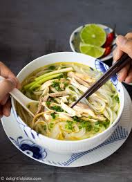Authentic Pho Ga Vietnamese Chicken Noodle Soup Delightful Plate Recipe Chicken Noodle Pho Soup Recipe Noodle Soup