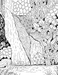 Simply click to download the design that you would like to color.when you are done, we'd love to see your finished work. Waterfall Coloring Pages Best Coloring Pages For Kids