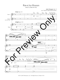 Pan Et Les Oiseaux Flute Duet With Pia J W Pepper Sheet Music