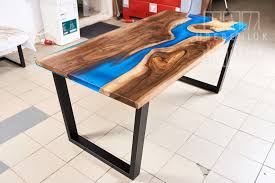 epoxy table work resin top table office table kitchen table etsy resin countertops walnut table office table