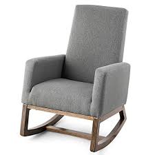 The black bonded leather recliner rocking chair has overstuffed padded seat and arm rests to help alleviate pain. Top 12 Best Rocking Chairs 2021 Reviews