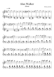 Alan walker faded şarkı sözü. Alan Walker Alone Piano Sheet Music For Piano Solo Musescore Com