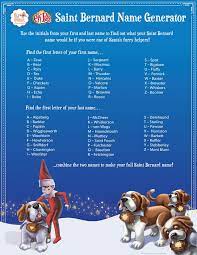 Find Your Saint Bernard Name The Elf On The Shelf Elf Pets Elf On The Shelf Pet Ideas Elf On The Self