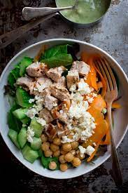 Chicken And Chickpea Green Goddess Power Salad Healthy Seasonal Recipes