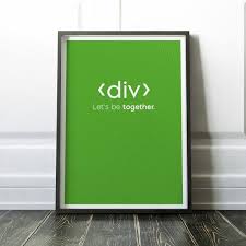 Div Css Code Print Technology Poster Art Print For Geeks Etsy Coding Technology Posters Etsy Wall Art