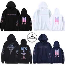 Bts sweater hoodie love yourself ungu lilac jaket kpop sweater wanita lilac. Harga Jaket Bts Terbaik Juli 2021 Shopee Indonesia