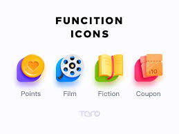 4 Function Icons With Images Icon