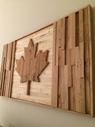 Canadian Flag Pallet Wood Canadian Decor Canadian Flag Art Canadian Woodworking