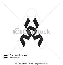 carcinoid cancer ribbon vector