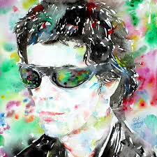 LOU REED watercolor portrait.2 Ornament by Fabrizio Cassetta