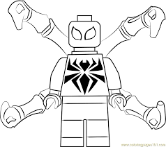 A large collection of coloring pages of the super hero spiderman. Lego Iron Spider Coloring Page For Kids Free Lego Printable Coloring Pages Online For Kids Coloringpages101 Com Coloring Pages For Kids
