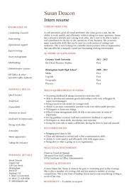 We also provide suggestions on finding intern work. Student Entry Level Intern Resume Template